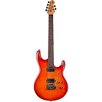Ernie Ball Music Man Luke III HH Flame Maple Top Rosewood Fingerboard Electric Guitar Cherry Burst