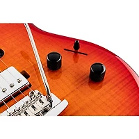 Ernie Ball Music Man Luke 3 HSS Flame Maple Top Rosewood Fingerboard Electric Guitar Cherry Burst