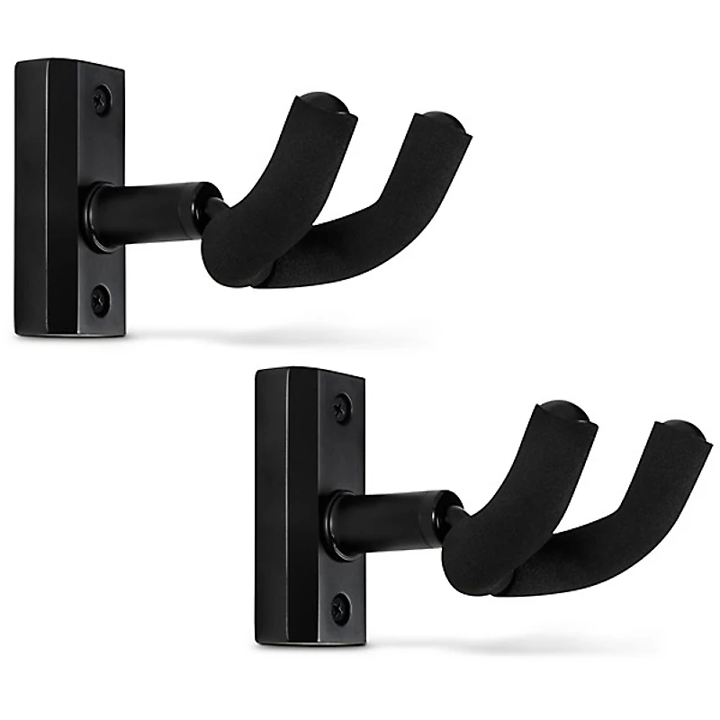 Proline Solid Wood Guitar Hanger - Black, 2-Pack