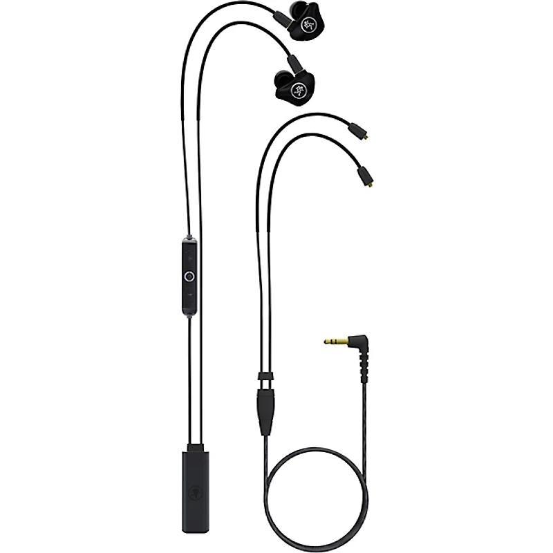 Mackie MP-240 BTA Dual Hybrid Driver In-Ear Monitors with Bluetooth Adapter