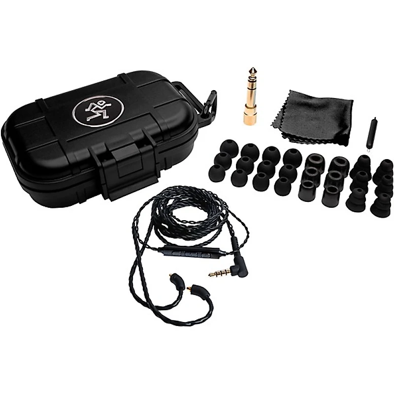 Mackie MP-320 In-Ear Monitors With Triple Dynamic Drivers Clear