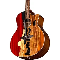 Luna Vista Bear Tropical Wood Acoustic-Electric Bass Gloss Natural