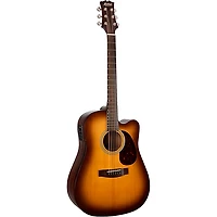 Mitchell T311CE Solid Spruce Top Dreadnought Mahogany Acoustic-Electric Guitar Edge Burst