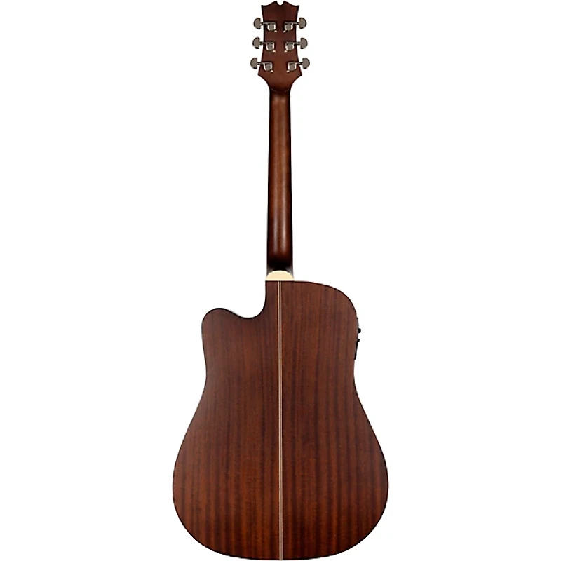 Mitchell T311CE Solid Spruce Top Dreadnought Mahogany Acoustic-Electric Guitar Edge Burst
