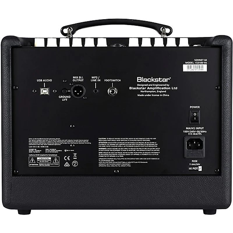Blackstar Sonnet 60 60W 1x6.5 Acoustic Guitar Combo Amplifier