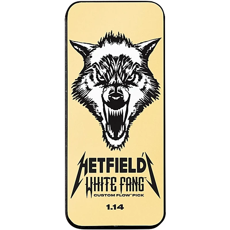 Dunlop James Hetfield Signature White Fang Guitar Picks and Tin -
