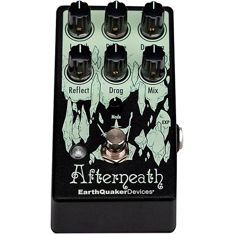 EarthQuaker Devices Afterneath V3 Reverb Effects Pedal Black