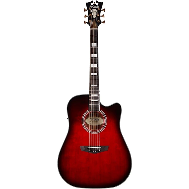 D'Angelico Premier Series Bowery Cutaway Dreadnought Acoustic-Electric Guitar