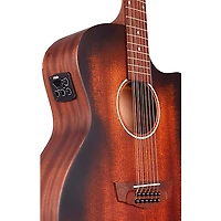 D'Angelico Premier Series Fulton LS 12-String Cutaway Grand Auditorium Acoustic-Electric Guitar Aged Mahogany