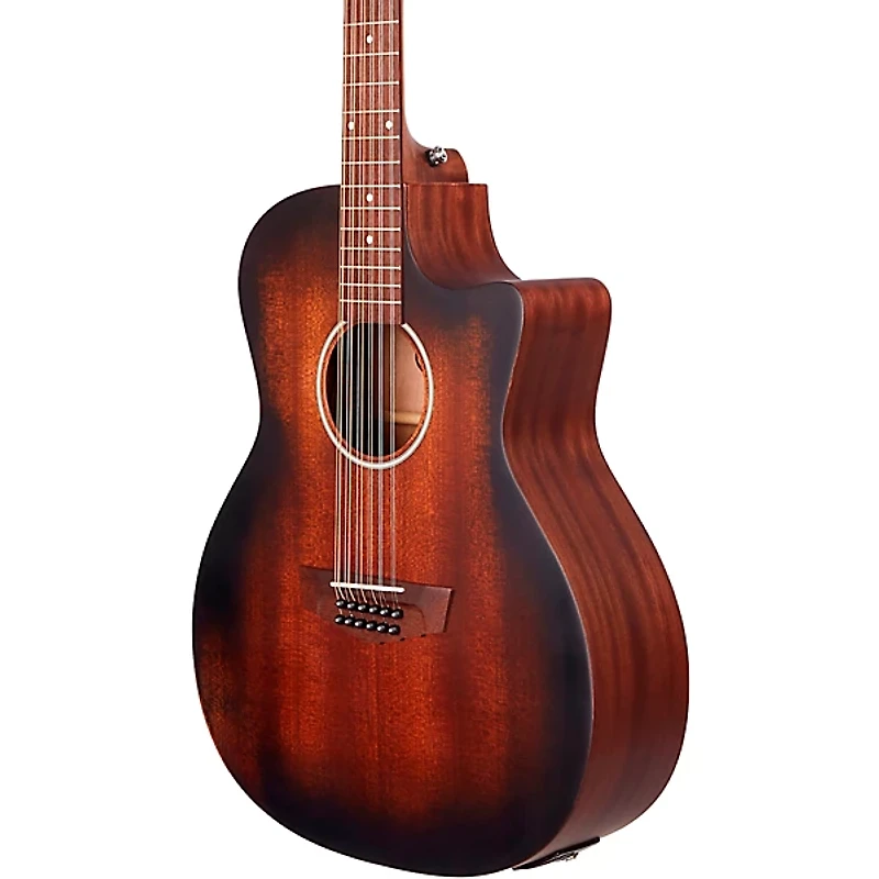 D'Angelico Premier Series Fulton LS 12-String Cutaway Grand Auditorium Acoustic-Electric Guitar Aged Mahogany