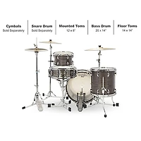 Ludwig Classic Oak 3-Piece Downbeat Shell Pack With 20" Bass Drum