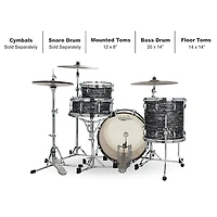 Ludwig Classic Oak 3-Piece Downbeat Shell Pack With 20" Bass Drum