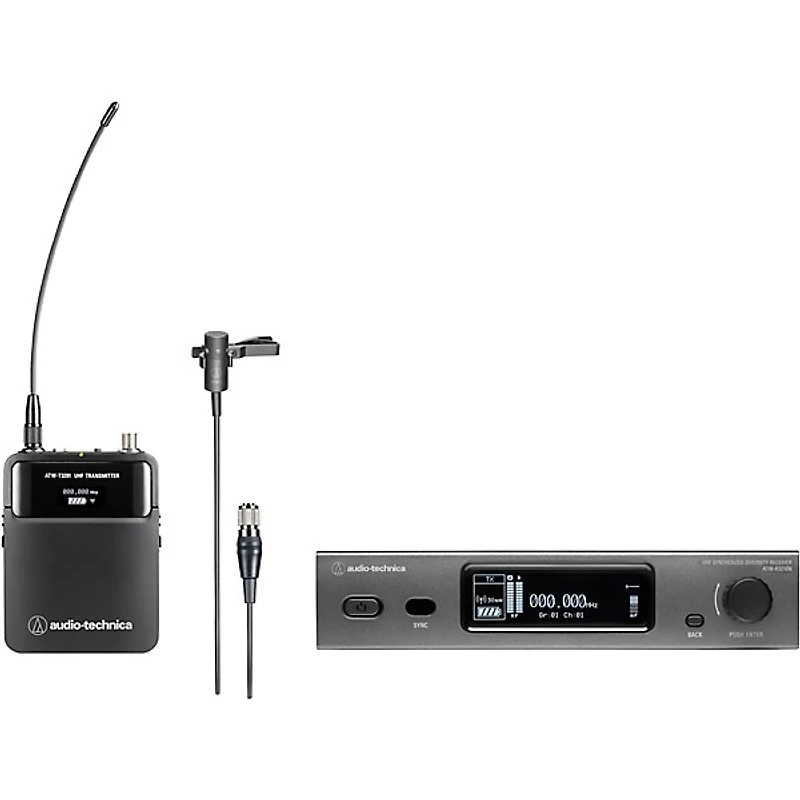 Audio-Technica 3000 Series (4th Gen) Network Enabled UHF Wireless with AT831cH Cardioid Condenser Lavalier Microphone