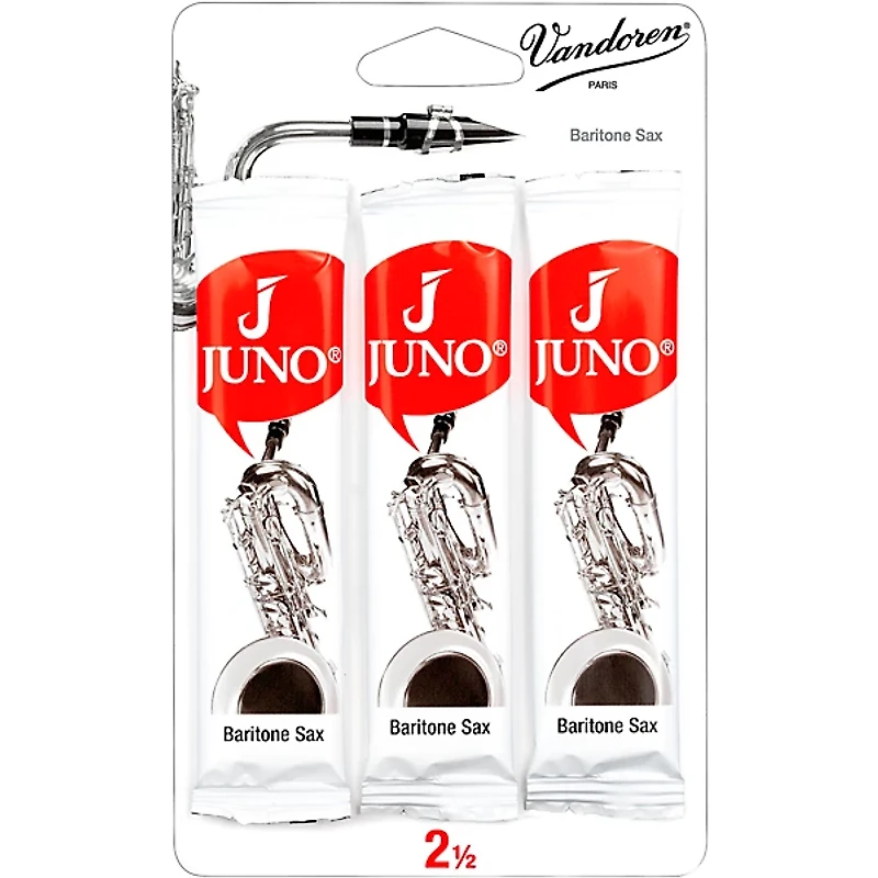 Vandoren JUNO Baritone Saxophone 3 Reed Card