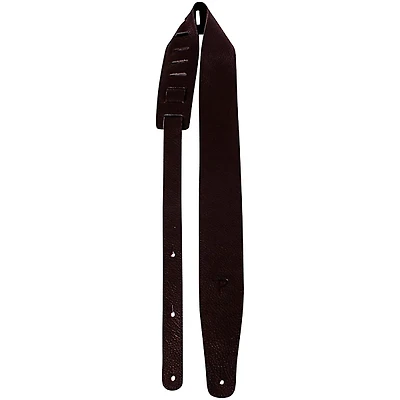 Perri's 2.5" Saddle Leather Guitar Strap Black 2.5 in.