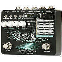 Electro-Harmonix Oceans 12 Dual-Stereo Reverb Effects Pedal Black