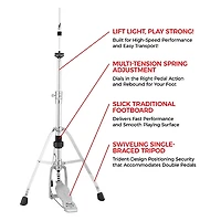 Pearl 1030 Series Single-Braced Hi-Hat Stand