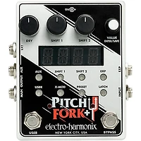 Electro-Harmonix Pitch Fork+ Polyphonic Pitch Shifter Guitar Effects Pedal White