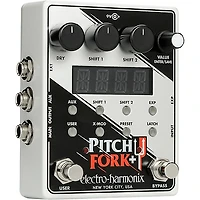 Electro-Harmonix Pitch Fork+ Polyphonic Pitch Shifter Guitar Effects Pedal White