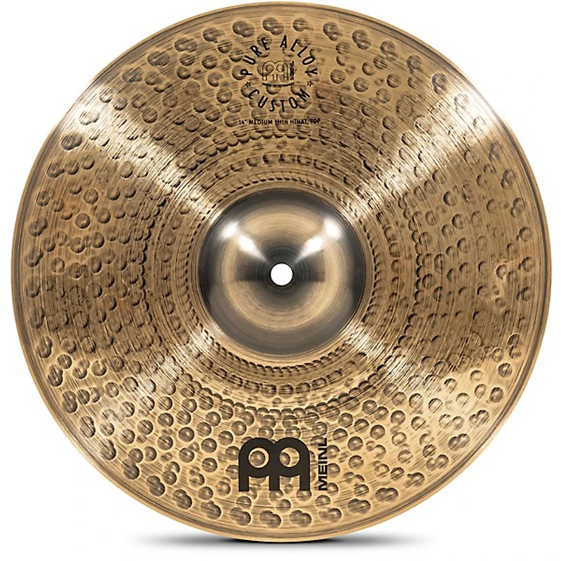 MEINL Pure Alloy Custom Medium Thin Hi-Hat Cymbal Pair