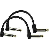 D'Addario Offset Right Angle to Right Angle Flat Patch Cables 2-Pack