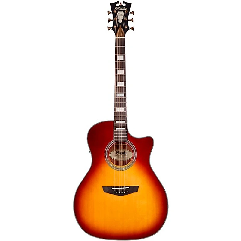 D'Angelico Premier Series Gramercy Single-Cutaway Grand Auditorium Acoustic-Electric Guitar
