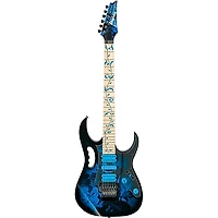 Ibanez JEM77P Steve Vai Signature JEM Premium Series Electric Guitar Blue Floral Pattern
