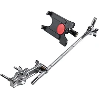 Gibraltar Tablet Mount With Long Boom Arm and Crabber Clamp
