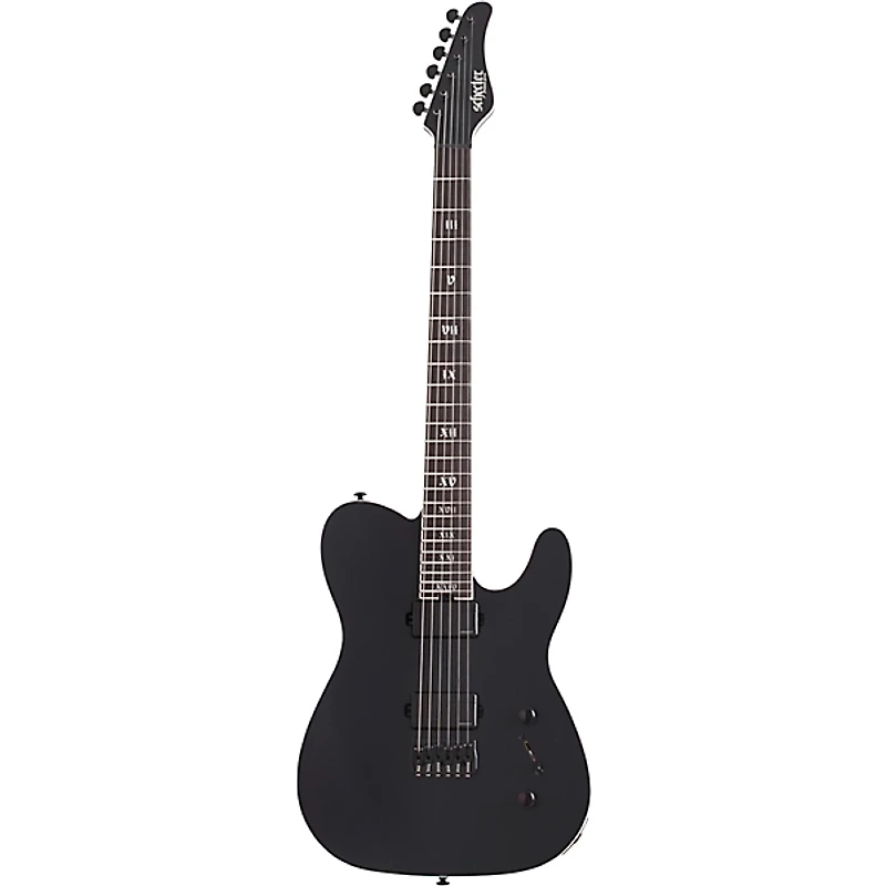 Schecter Guitar Research PT SLS Evil Twin Electric Guitar Satin Black