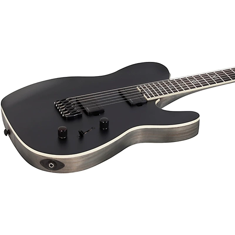 Schecter Guitar Research PT SLS Evil Twin Electric Guitar Satin Black