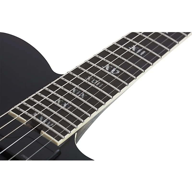 Schecter Guitar Research PT SLS Evil Twin Electric Guitar Satin Black