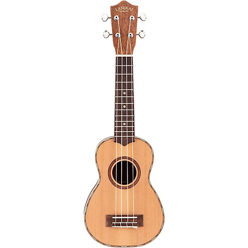 Lanikai Cedar Solid Top Soprano Ukulele Natural