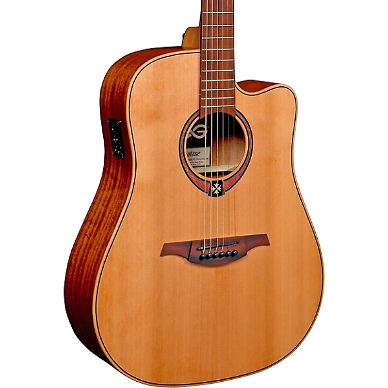 Lag Guitars Tramontane T170DCE Dreadnought Cutaway Acoustic-Electric Guitar Natural