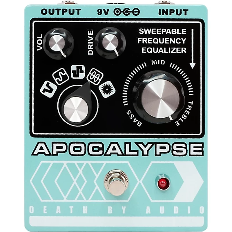 Death By Audio Apocalypse Fuzz Effects Pedal Pale Green