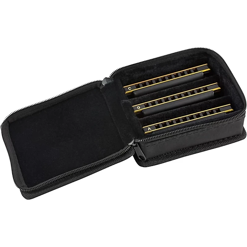 Fender Blues DeVille Harmonicas (3-Pack with Case, Keys of C, G and A)