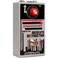 Death By Audio Absolute Destruction Overloading Power Amplifier Distortion Effects Pedal Gray