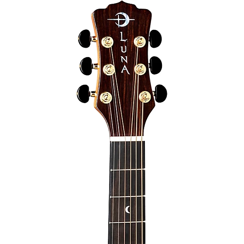 Luna Vista Wolf Tropical Wood Left-Handed Acoustic-Electric Guitar Gloss Natural