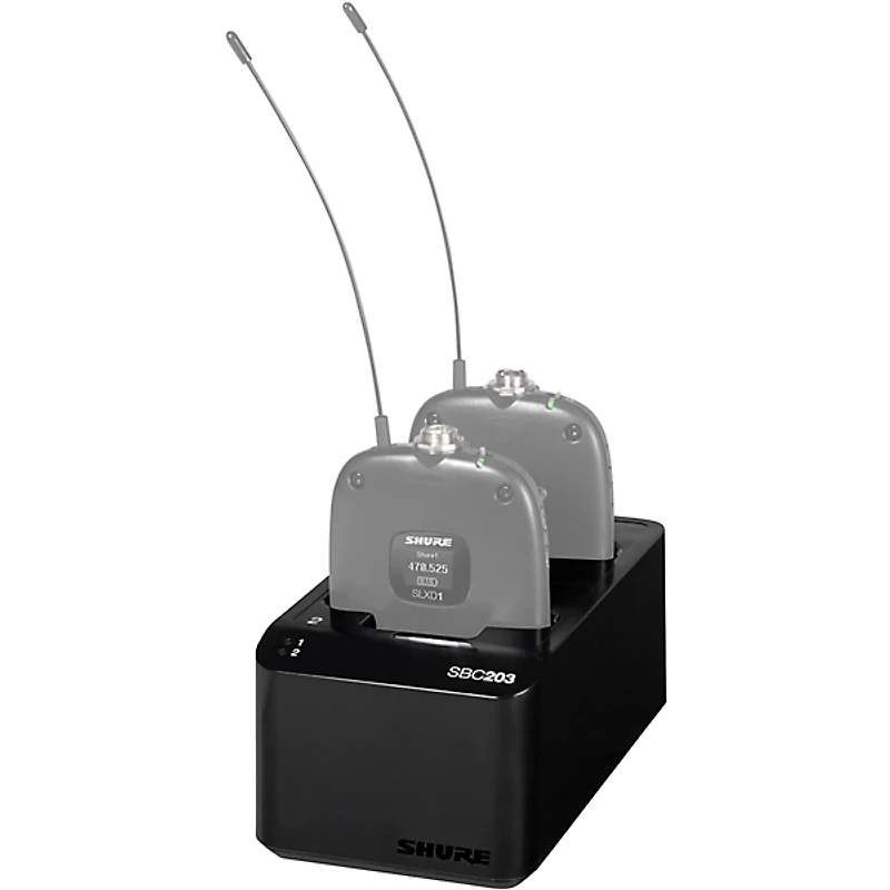 Shure SBC203-US Dual Docking Station for SLX-D Transmitters and SB903 Battery