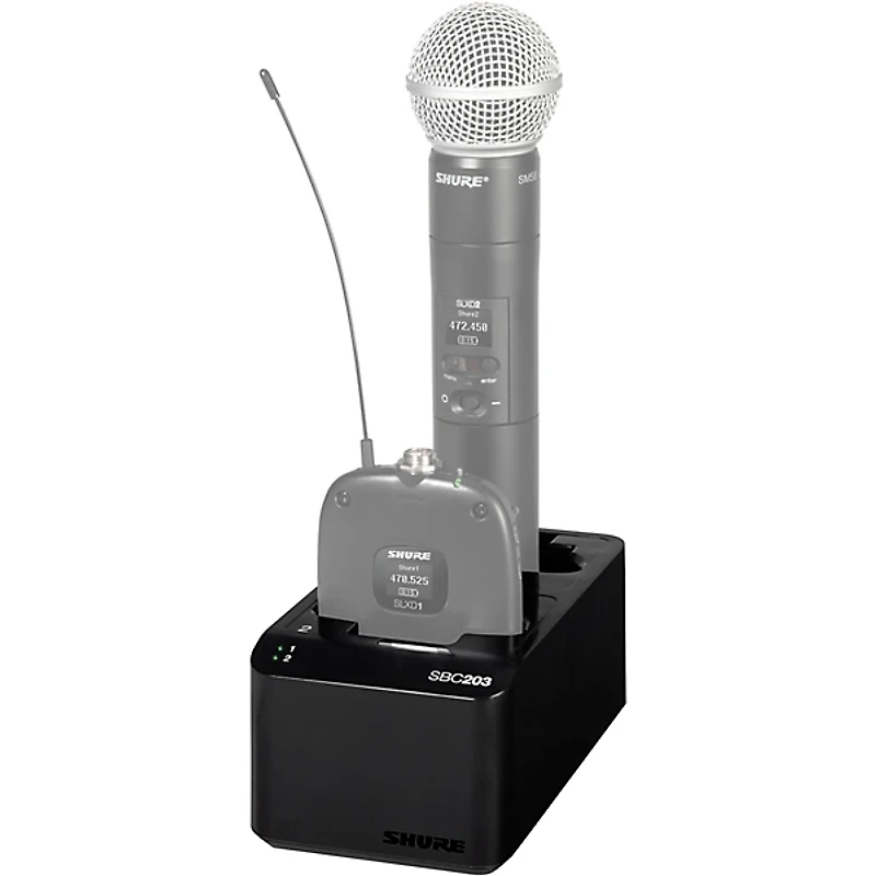 Shure SBC203-US Dual Docking Station for SLX-D Transmitters and SB903 Battery