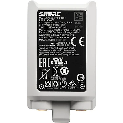 Shure SB903 Lithium-Ion Battery for SLX-D