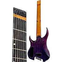 Legator G7FP Ghost Performance 7-String Multi-Scale Electric Guitar Iris Fade