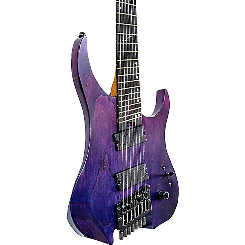 Legator G7FP Ghost Performance 7-String Multi-Scale Electric Guitar Iris Fade