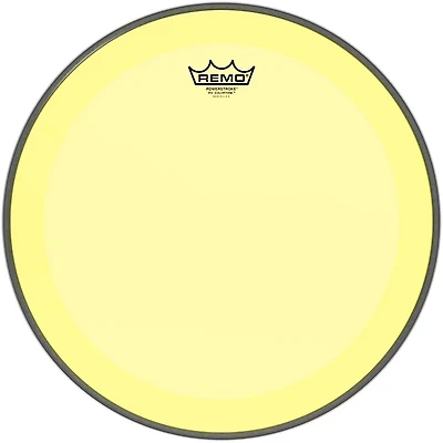 Remo Powerstroke P3 Colortone Yellow Bass Drum Head 16 in.