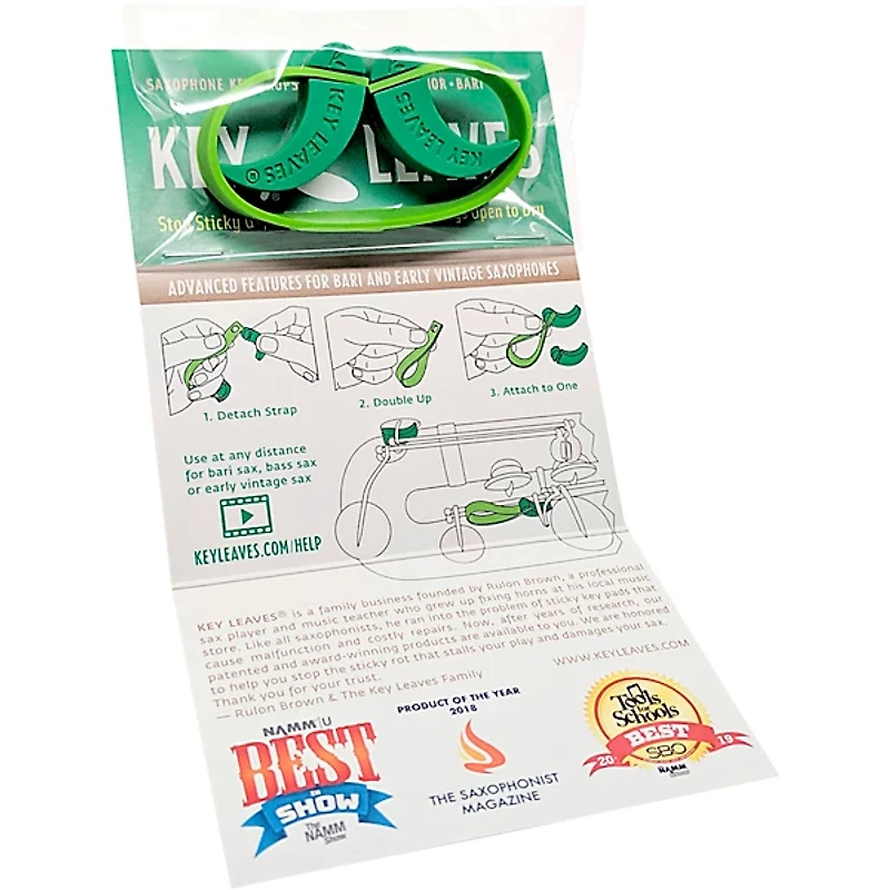 Key Leaves Key Props for Alto, Tenor & Baritone Sax