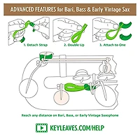 Key Leaves Key Props for Alto, Tenor & Baritone Sax
