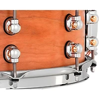 Pearl Music City Custom Solid Shell Snare Cherry in Hand-Rubbed Natural Finish