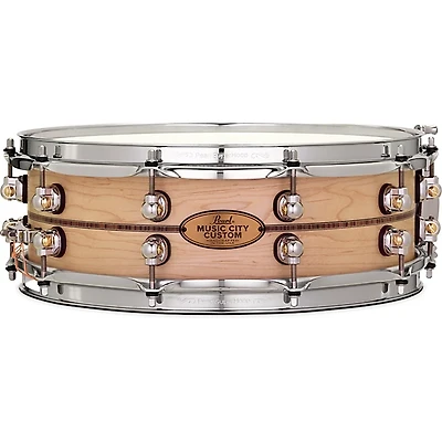 Pearl Music City Custom Solid Shell Snare Maple with Kingwood Center Inlay 14 x 5 in.
