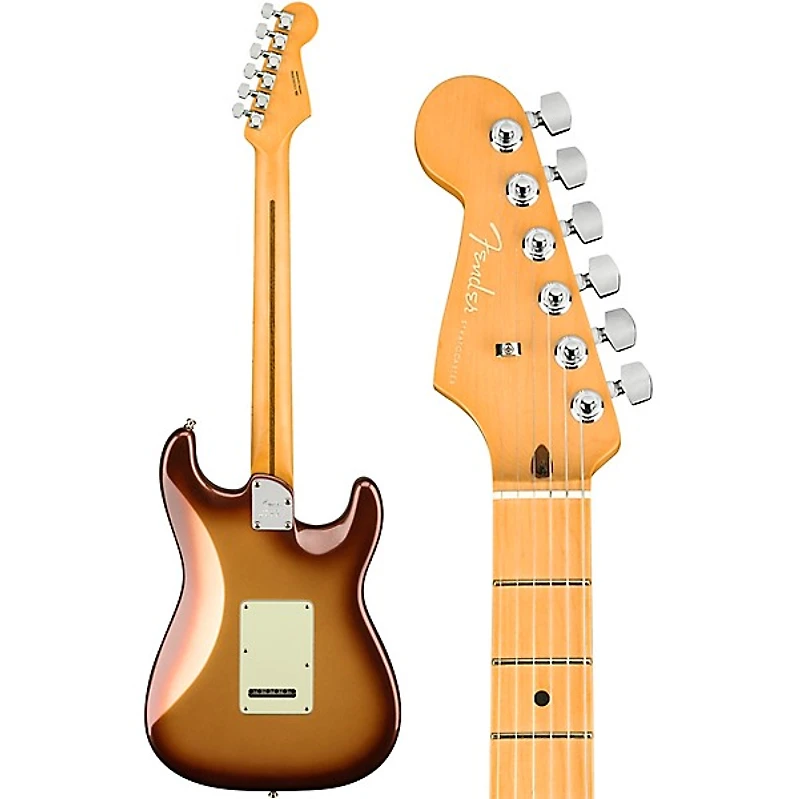 Fender American Ultra Stratocaster Maple Fingerboard Left-Handed Electric Guitar Mocha Burst