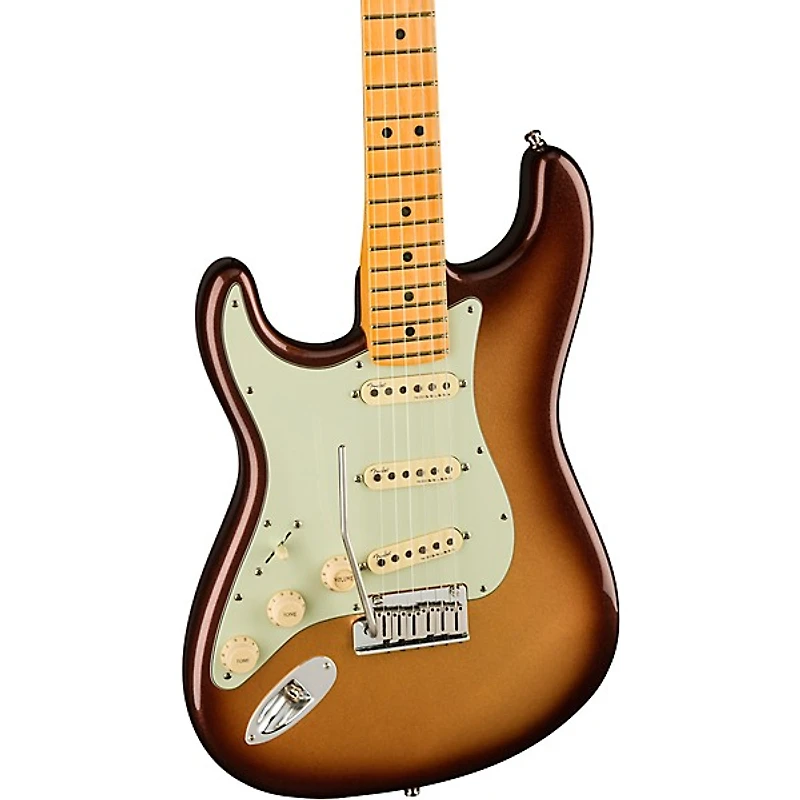 Fender American Ultra Stratocaster Maple Fingerboard Left-Handed Electric Guitar Mocha Burst