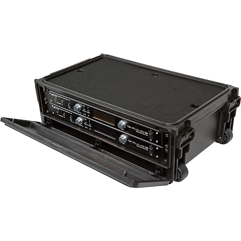 SKB 1SKB-ISF2U Injection Molded 2U Studio Flyer Rack Case